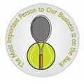 Tennis Ball & Racket Photo Hand Mirror (2.5" Diameter)